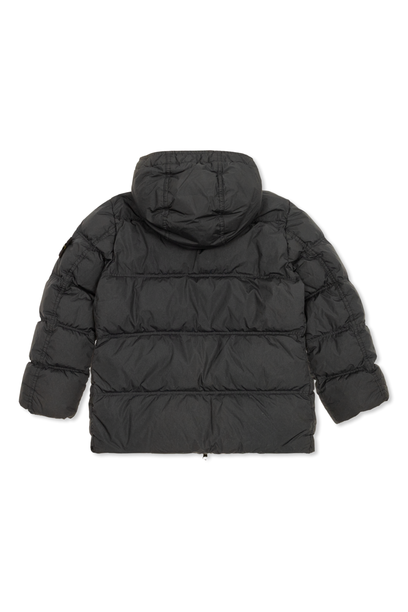 koko Granatowy Kurtka puchowa z logo Stone Island Junior - Vitkac
